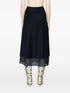 pleated midi skirt